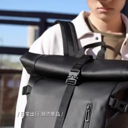 Backpack Men's Commuting Large Capacity Travel Bag 17.3inch Computer Bag Business Backpack College Student School Bag Pu Leather Meeting Business Travel Abroad