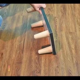 8/10/12/15/20cm Durable Solid Wood Furniture Legs Conical Universal Sofa Legs with Iron Sheet Chair Replacement Feet
