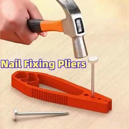 Portable Nail Fixer Tool Woodworking Nail Fixer Plastic Sliding Joint Pliers Protect Fingers for Maintenance and Woodworking
