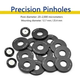 Optical Laboratory Precision Pinhole Diameter Ø30/40/50/75 μm Spatial Filter System Accessories 0.5–1 Inch