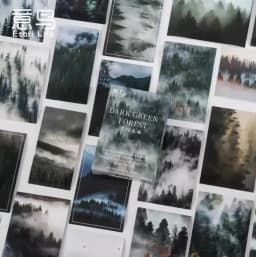 30Pcs Misty Forest Sticker Set Cute Stationery DIY Diary Decor for Scrapbooking & Journaling