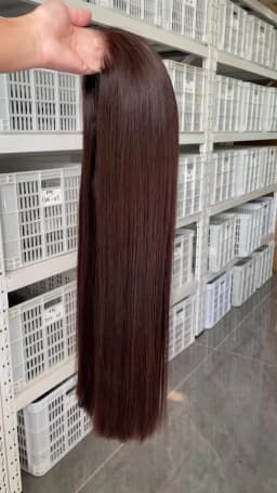 20 22 24 Inch 5x5 Transparent Bone Straight #2 Color 13x4 13x6 Lace Frontal Wig 250 Density Vietnamese Human Hair Wigs For Women