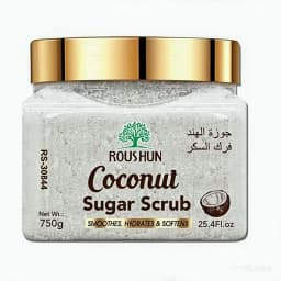ROUSHUN Coconut Sugar Scrub Large Capacity Family Pack Body Scrub Gentle Deep Cleansing Skin