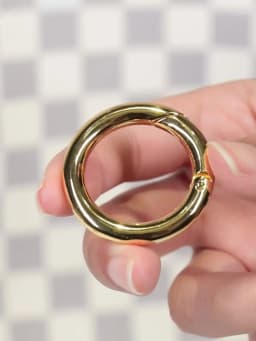 CRAZYSMITH O Ring Round Carabiner for Keychain Fob Clasp Connector Ring for Keychain Clip Strap Buckle Snap Hook Bag Accessories