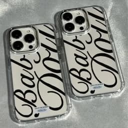 Creative English Letters Phone Case For iPhone 17 16e 16 15 14 13 12 11 Pro Max X XR XS 8 7 Air Plus SE2 Transparent Soft Cover