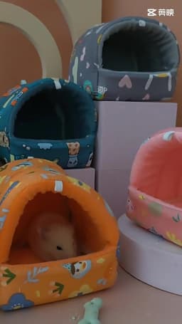 Cute Hamster Nest Small Animal Sleeping Bed Winter Warming Pad Ferret Hanging Cage Guinea Pig Hammock Pet Accessories