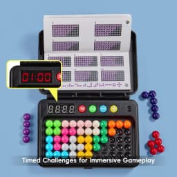 500 Levels IQ Toy, Puzzle Smart Challenge Game With Timer - Logic Thinking Chess, Travel Game, Tabletop Toy, No Batteries