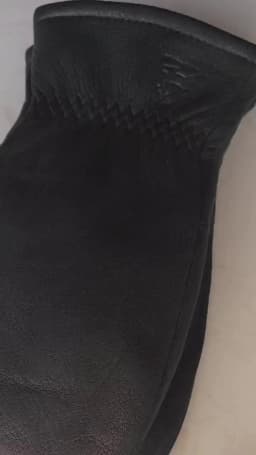 Winter Thickened Warm Deer Skin Mittens for Women's Windproof and Coldproof Sheepskin Fur Lining Driving Leather Gloves