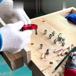 Fast-splicing Dowel Jig Kit W/3-10mm Metal Bushing Aluminum Self-Centering Vertical Hole Jig Drill Guide Locator for Woodworking