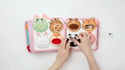 Montessori Busy Board Toddler Felt Quiet Soft Book Fine Motor Skills Educational Travel Toy for Preschool Learning Activities