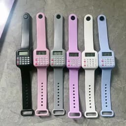 Creative Calculator Watch Cartoon LED Digital Kids Watch Fashion Sports Electronic Watch for Boys Girls Kids Student Gift Clock
