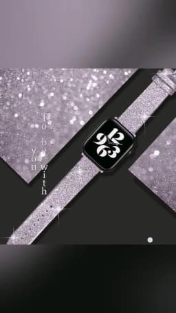 Glitter strap For Apple Watch Ultra 49mm Band 44mm 40mm 41mm 42mm 38mm 45mm leather loop bracelet iWatch Series 8 7 6 5 4 3 SE