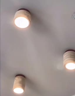 IWHD Japan Wabi Sabi LED Ceiling Lights Bedroom Bathroom Corridor Home Lighting Yellow Travertine Ceiling Lamp Lampy Sufitowe