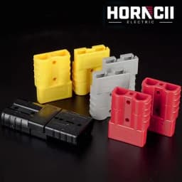 50A 2 Pin Power Connector 600V DC Two-pole Battery Quick Connector SB50 Charging Plug for Forklift Car RV Battery UPS Inverter