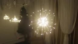 LED Copper Firework Lights, 8 Modes Fairy Starburst Light with Remote Outdoor Decorations for Home, Party, Cafe, Wedding