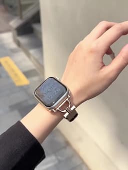 100% Genuine Leather strap for Apple Watch band 49mm 38/40/41/42/45/44 mm Iwatch Series 3 4 5 SE 6 7 8 Ultra Watchband Bracelet