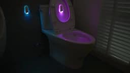 Toilet Night Light Motion Sensor Light Toilet Bowl Light RGB 7Color Changing For Bathroom Decoration LED Rechargeable LED Light