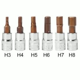 1Pc 1/4 Inch Drive Hex Socket Bit Set 3mm 4mm 5mm 6mm 7mm 8mm Screwdriver Bits For Inner Hex Socket Hand Tools H3 H4 H5 H6 H7 H8