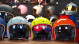 Jet Helmet DOT Open Face Helmet for Men Women Retro 3/4 Motorcycle Helmets Vintage Cafe Racer Half Face Helmet Capacete De Moto