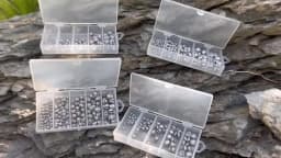 60/120pcs Fishing Weights Kit,Premium Split Shot Sinkers with 5 Versatile Sizes, Round Removable Design, Perfect for Freshwater