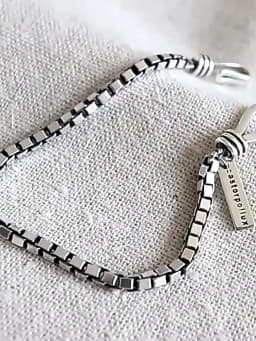 New 925 Sterling Silver Simple Style Bracelet Charm Geometric Shape Woman Bracelet Birthday Gift Exquisite Accessories Jewelry