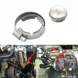 1 Set Valve Blanking Plug Car Exhaust Gas Recirculation Valve Clamp Aluminum Alloy Parts For Motor Sports