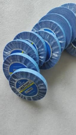 1 Roll 12Yards Double Sided Adhesives Blue Lace Front Support WalkerTape For Tape Hair/Skin Weft Hair/Lace Wigs/Toupee