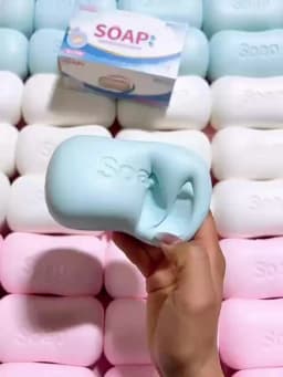 Simulation Soap Shape Squishy Toy PU Stress Reliever Decompression Anti-Anxiety Soft Slow Rebound Squeeze Gift Office Desk