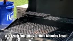 LMETJMA Safe Grill Brush and Scraper with Deluxe Handle 18 inch Grill Cleaner Brush Stainless Steel Bristle Grill Brush JT61