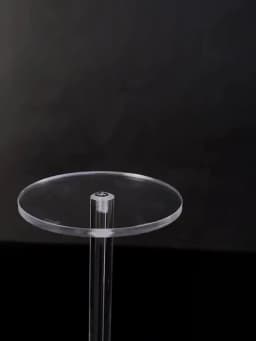 Transparent Frame Round Jewelry Display Stand Acrylic Clear Bracelet Organizer Shelf Jewelry Storage Rack