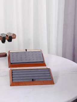 Detachable Diamond Jewelry Display Tray Gem Display Mat Jewelry Exhibitors Round Bead Gemstone Storage Tray Organizer