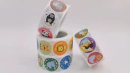 Stickers 500 Pcs/roll Teacher Reward Sticker Fun Motivation Cat Dog Stickerfor School Teacher Student Stationery Stickers Kids