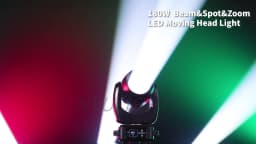 LED 180W Moving Head Light Beam&Spot& Zoom 24 Rotating Prisms 14 Gobos 11Color Wheel &Rainbow Effect 6 Discharge -Lens DJ Stage