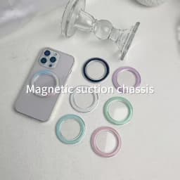 High Quality Round Mac Safe Magnetic Base Sticker for IPhone 15 14 13 12 11 Pro Max Magsafe Socket Pocket Grip Bracket