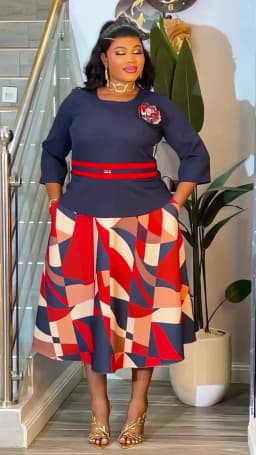Elegant African Dresses for Women Dashiki Ankara Print Office Lady Outfit Robe Plus Size Turkey Evening Party Long Dress 2026