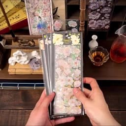 3 Sheets/pack Sky Light Flower Shadow Series 3D Color Hot Gilding PET Stickers China Retro Plants Scrapbook Decorations