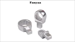 Fanyaa Bolt Nut Torque Spanner Plum Head 9*12mm Drive Square End Plum Ring Diameter 7-38mm Wrench Replacement Head Part