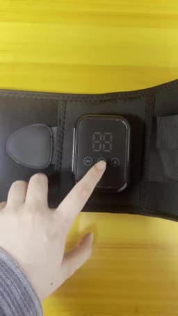 Cordless Heated Waist Massager with Lower Back Lumbar Support Heating Pad for Abdomen and Waist 3 Levels Heat Vibration Massage