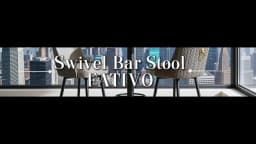 2PCS Swivel Bar Stools Modern Rotating Living Room Dinning Room Chair Counter Height Bar Chairs for Kitchen Island
