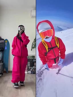John Snow New Warm Snow Wear For Men And Women Waterproof Breathable Snowboard Jacket And Pants Outdoor Professional Ski Suit