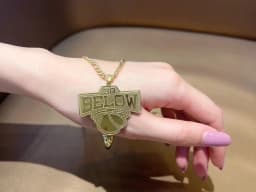 Customized Personalized Brand Logo Necklaces Pendant Chain Stainless Steel Engraved Picture Handwritten Letter Name Jewelry Gift