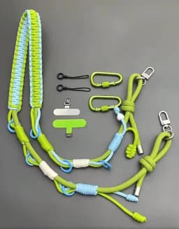Outdoor Tactical Multifunctional Hand Braided Camera Bag Strap Adjustable Replacement Phone Lanyard Expandable Crossbody Strap