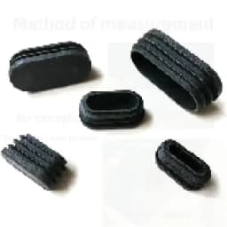 8Pcs Oval Tube Plug Foot Pad Blanking End Cap Non-slip Table Foot Dust Cover Chair Leg Sock Floor Protector Pad Furniture Parts
