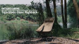 OneTigris Tigerblade Camping Chair High Backrest Relaxing Foldable Chair for Trekking Travel Fishing Beach Garden Longue Chair