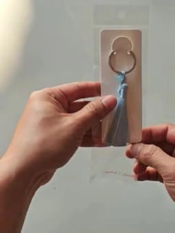 100/400 Pcs Keychain Display Holder, Necklace Keyring Organizer Paper Card, Transparent Self-Sealing Bag for Packaging Wholesale