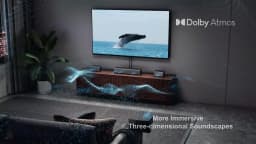 ULTIMEA Poseidon D80 Boom 7.1ch Dolby Atmos Soundbar Surround Sound, Wireless Subwoofer & 4 Surround Speakers, BassMX Technology