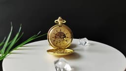 Hand Wind Mechanical Men Pocket Watch Luxury Gold Steampunk Necklace Chain Pendant Vintage Dress Fob Watches for Weeding Gift