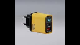 KEBIDUMEI 45W GaN Charger with LED Display USB Charger Type-C QC 3.0 Quick Charger EU Adapter USB C Fast Charge for Phone