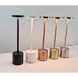 Cordless 3 Color Dimmable Table Lamp USB Rechargeable Portable Desk Lamp Touch Sensor Lamp for Bedroom Living Room Restaurant
