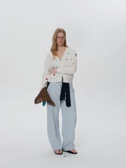 DUSHU 2026 Spring Women's Tie-Waist Bootcut Pants, Elastic High Waist Flared Casual Trousers, Y2K Retro Loose Fit Lounge Pants